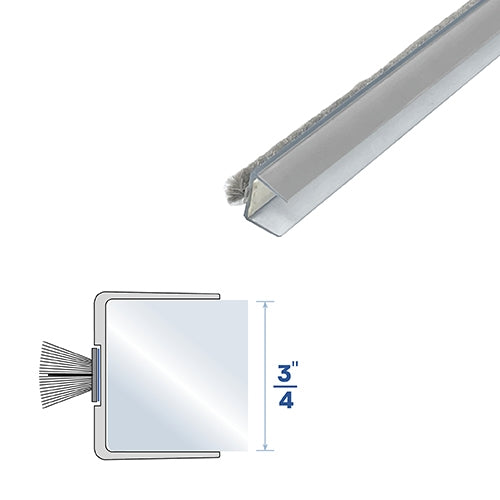 Plastic Weatherstripping for 3/4" Glass Doors