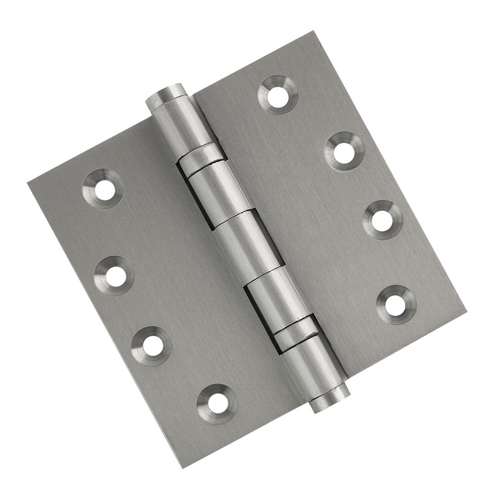 4" x 4" Solid Brass Ball Bearing Hinge Satin Nickel