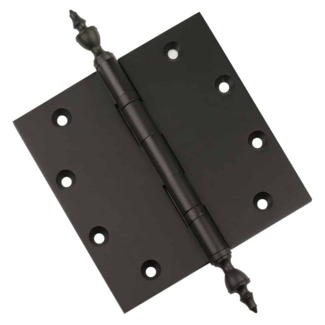 Door Hinge 5 x 5 Inch Solid Brass Ball Bearing – Oil Rubbed Bronze (US10B)