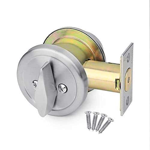 Single Cylinder Commercial Deadbolt – Satin Stainless Steel
