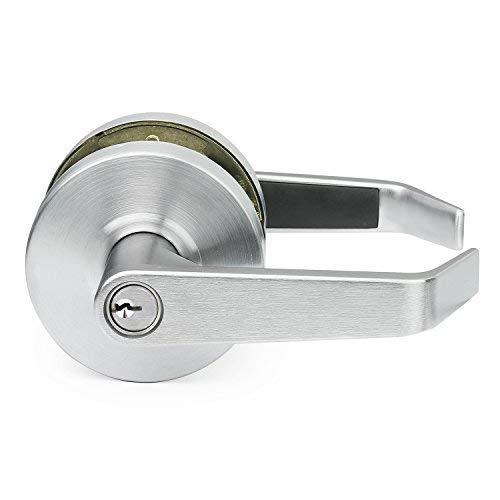 Door Lever Lockset, Anti-Microbial, Heavy Duty Grade 2, Brushed Chrome, Embassy Hardware