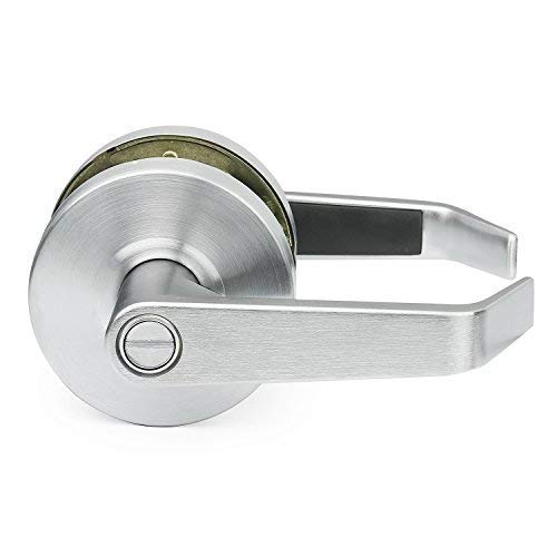 Door Lever Lockset, Anti-Microbial, Heavy Duty Grade 2, Brushed Chrome, Embassy Hardware