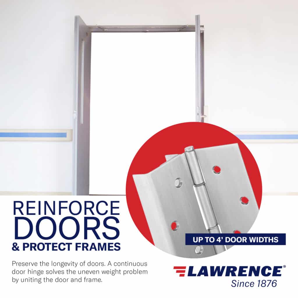 Continuous Pin and Barrel Stainless Steel Hinge #952 (Full Wrap Edge Guard) - US32D Finish, 7 Ft.