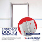 Continuous Pin and Barrel Stainless Steel Hinge #952 (Full Wrap Edge Guard) - US32D Finish, 7 Ft.