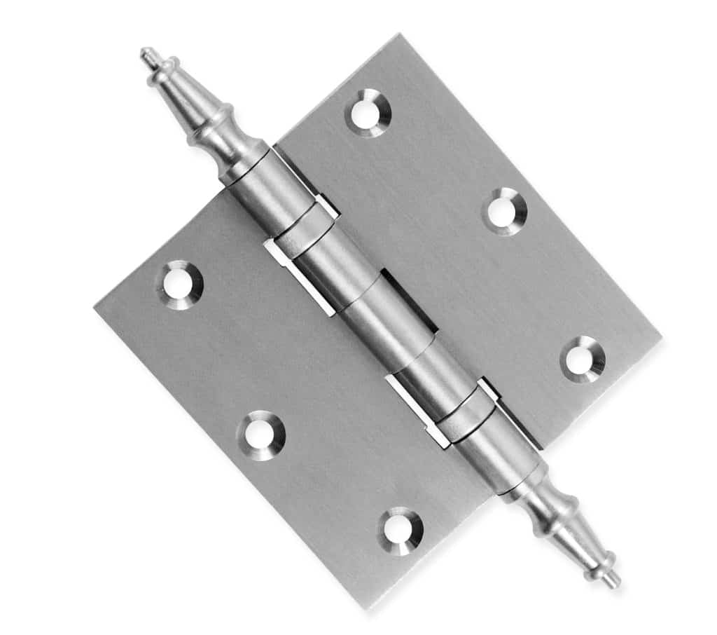 Door Hinge 3.5 x 3.5 Solid Brass Ball Bearing – Satin Nickel (US15)