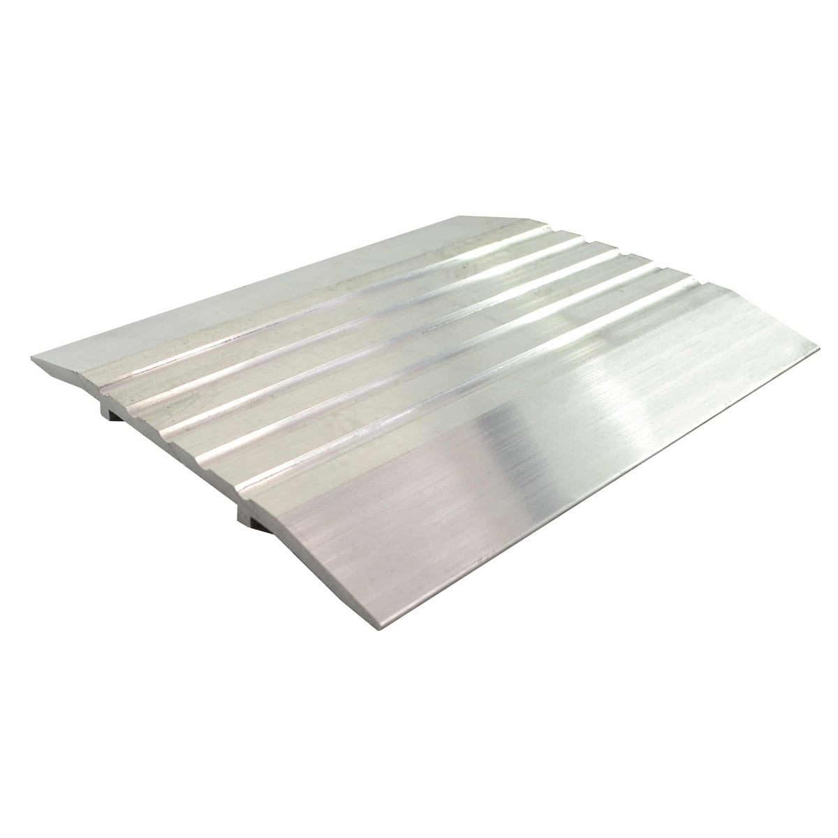 Saddle/Threshold Mill Aluminum Finish - 4" x 1/4" - Fluted Top - ADA Compliant