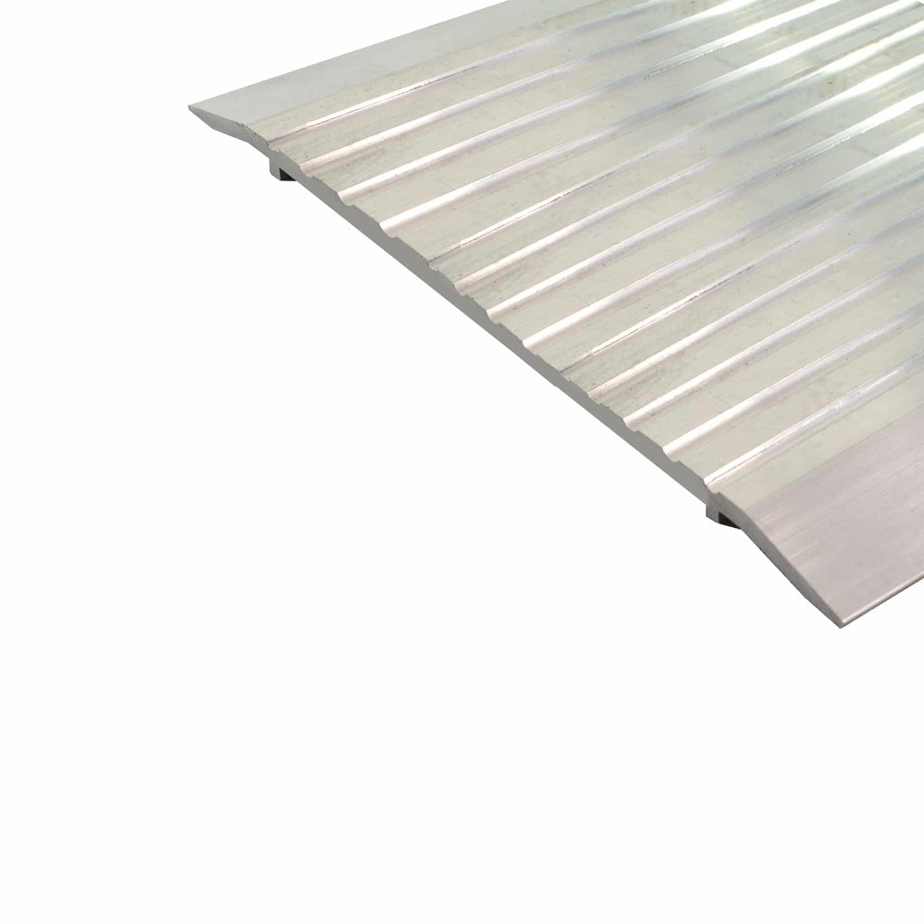 Saddle/Threshold - Mill Aluminum Finish - 8" x 1/4" - Fluted Top - ADA Compliant