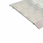 Saddle/Threshold - Mill Aluminum Finish - 8" x 1/4" - Fluted Top - ADA Compliant
