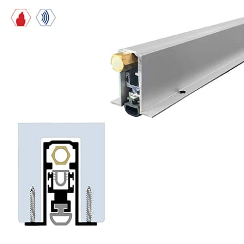 Automatic Door Bottom, Standard Duty, Concealed - Neoprene Gasket - max 1" Drop
