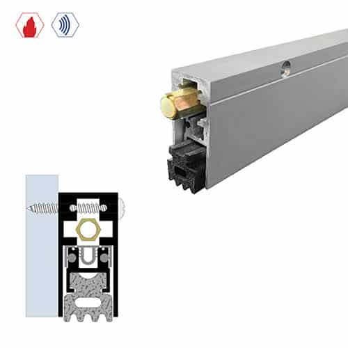 Automatic Door Bottom, Heavy Duty, Surface Mounted - Neoprene Sponge - max 1" Drop