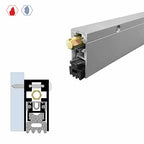 Automatic Door Bottom, Heavy Duty, Surface Mounted - Neoprene Sponge - max 1" Drop