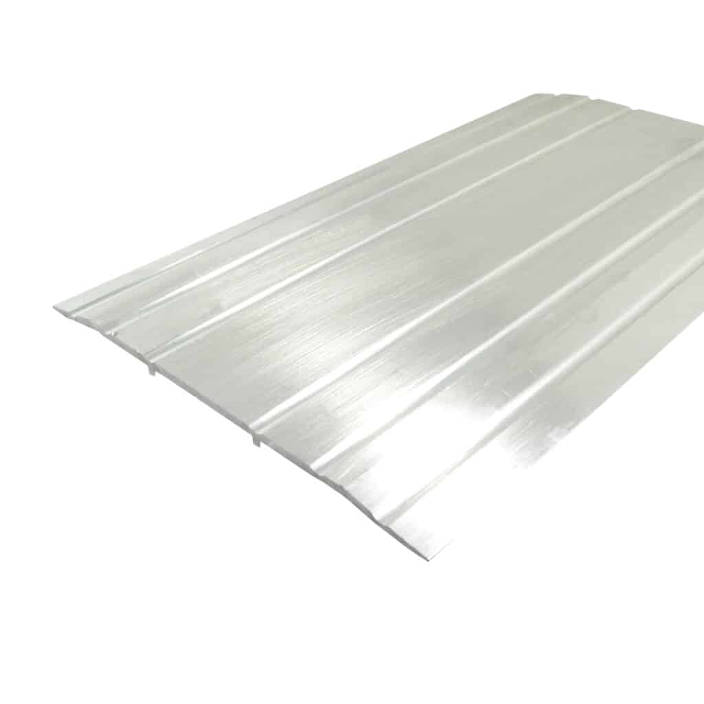 Saddle/Threshold - Mill Aluminum Finish - 7" x 1/4" - Fluted Top - ADA Compliant