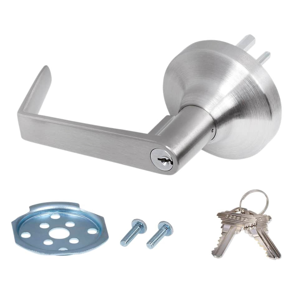 External Lever Trim on Rosette for 5500 Series Medium Duty Exit Devices, SF801B C32D