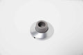 Door Stop, Wall Mounted, Concave, 1-1/8” Projection, Backplate Mounting