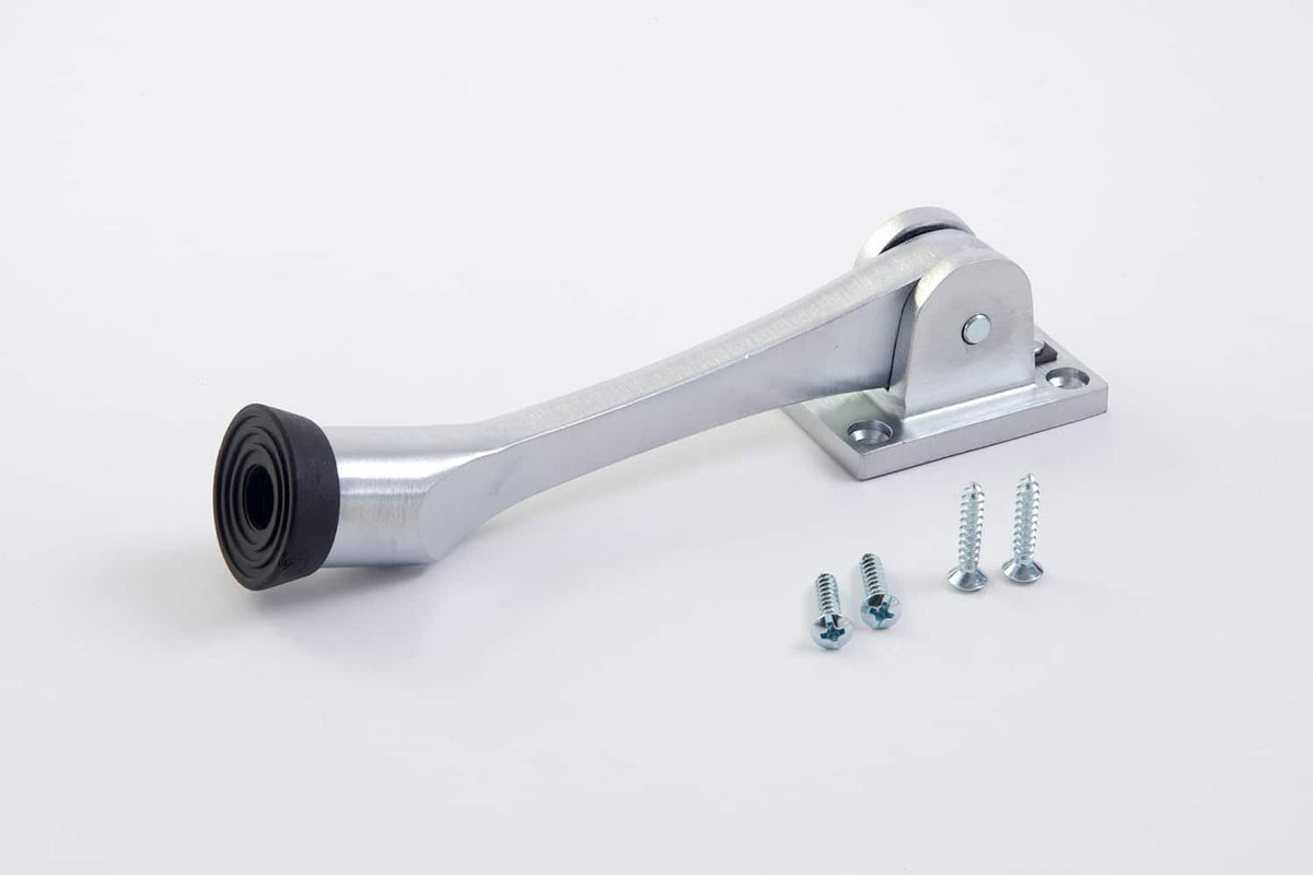 Door Holder, Kick Down, Aluminum