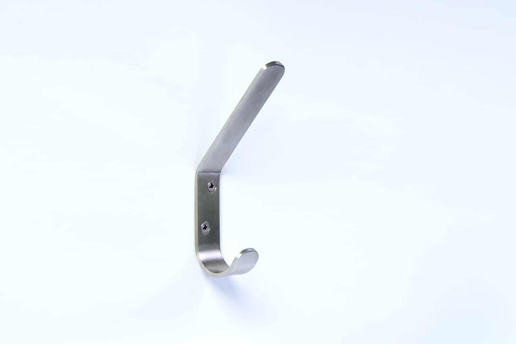 Coat Hook, 5” Height, Double Hook with J-curve