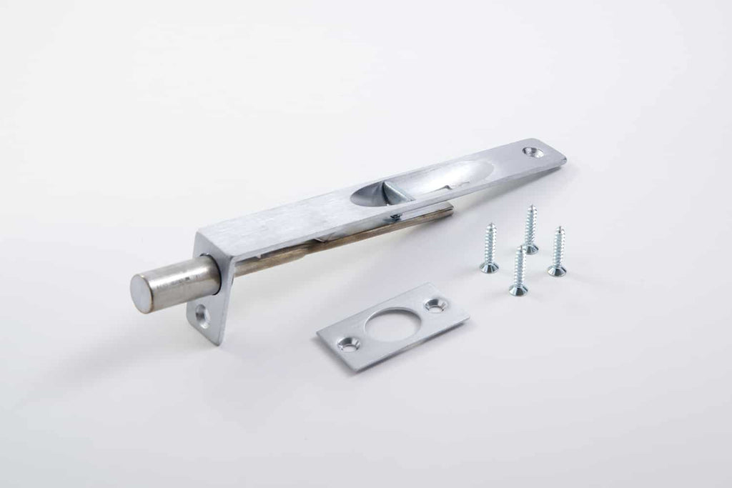 Flush Bolt, 6” Length, for Wood Doors
