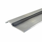 Rabbeted Threshold with Bumper Seal, 3-11/16" Width, 1/2" Height, Mill Aluminum or Architectural Bronze