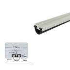 Rubber Door Sweep - Mortise Mounted - For Wood Door Bottoms - Sweep Height of 1/4" (6.4mm)