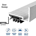 Rubber Door Sweep - Mortise Mounted - For Hollow Metal Doors - Sweep Height of 3/16" (4.7mm)