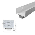 Brush Door Sweep - Bottom Mounted Shoe - For Wood Doors - Sweep Height of 3/16" (4.7mm)