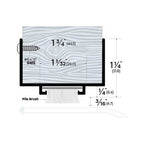 Brush Door Sweep - Bottom Mounted Shoe - For Wood Doors - Sweep Height of 3/16" (4.7mm)