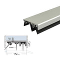 Rubber Door Sweep with Air Flow -  Mortise Mounted - For Hollow Metal Doors - Height of Mounting 3/8"