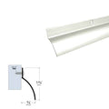Surface Mounted Rain Drip without Door Sweep - Mounting Thickness of 3/4" (19.05mm)