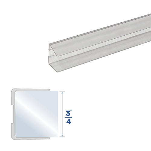 Plastic Weatherstripping for 3/4" Glass Doors