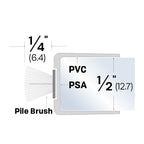Plastic Weatherstripping for 1/2" Glass Doors