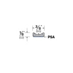 Self-Adhesive Sponge Rubber Weatherstripping - 3/8″ x 1/8″ Black Neoprene