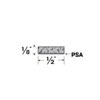 Self-Adhesive Sponge Rubber Weatherstripping - 1/2" x 1/8″ Black Neoprene