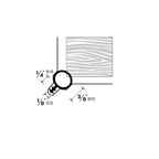 Kerf Frame Weatherstripping with Durable Silicone - 3/8 x 3/8 Circular Bulb Seal