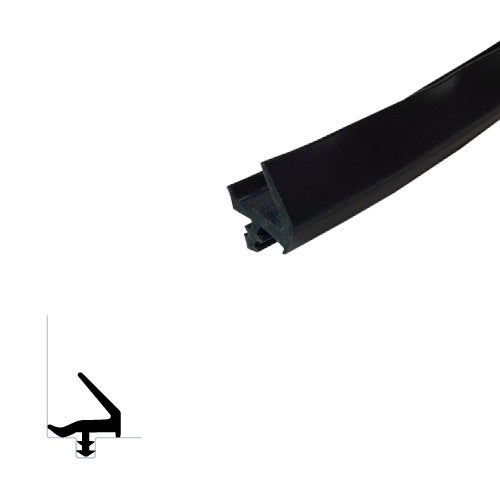 Kerf Frame Weatherstripping with Durable Silicone - 1/4 x 1/4 Large Leaf Seal