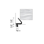 Kerf Frame Weatherstripping with Durable Silicone - 1/2 Large Leaf Seal