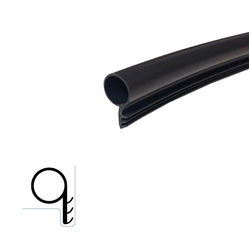 Kerf Frame Weatherstripping with Durable Silicone - 7/16 x 7/16 Round Bulb Seal