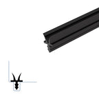Kerf Frame Weatherstripping with Durable Silicone - 3/8 x 1/4 Twin Blade Seal