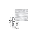 Kerf Frame Weatherstripping with Sponge Rubber - 3/8 Peg Seal