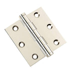 Door Hinge 3 x 3 Solid Brass – Polished Nickel (US14)