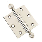 Door Hinge 3 x 3 Solid Brass – Polished Nickel (US14)