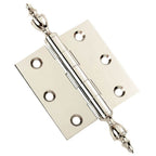 Door Hinge 3 x 3 Solid Brass – Polished Nickel (US14)