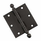 Door Hinge 3.5 x 3.5 Solid Brass Ball Bearing – Oil Rubbed Bronze (US10B)