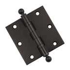 Door Hinge 3.5 x 3.5 Solid Brass Ball Bearing – Oil Rubbed Bronze (US10B)