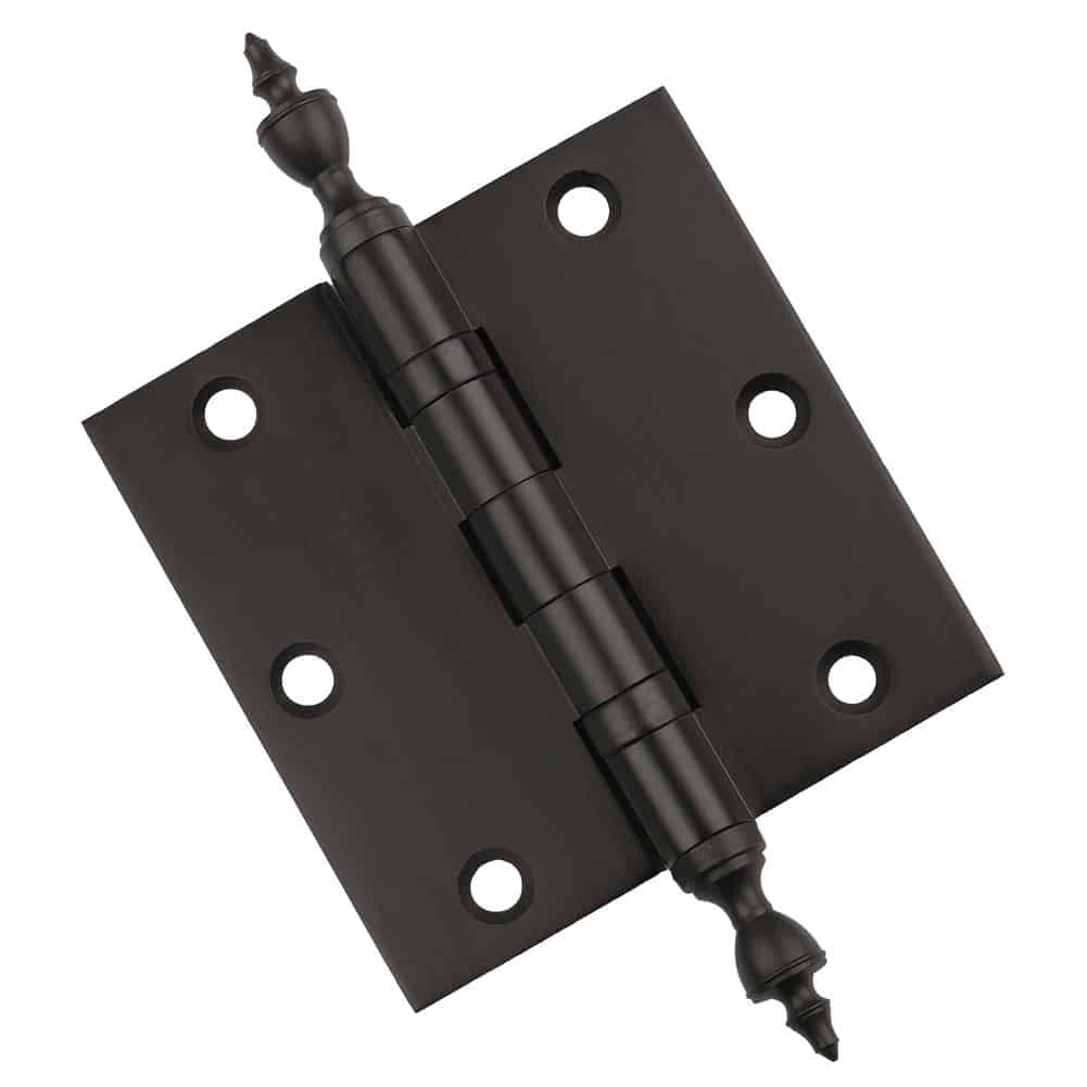 Door Hinge 3.5 x 3.5 Solid Brass Ball Bearing – Oil Rubbed Bronze (US10B)