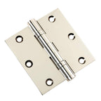 Door Hinge 3.5 x 3.5 Solid Brass Ball Bearing – Polished Nickel (US14)
