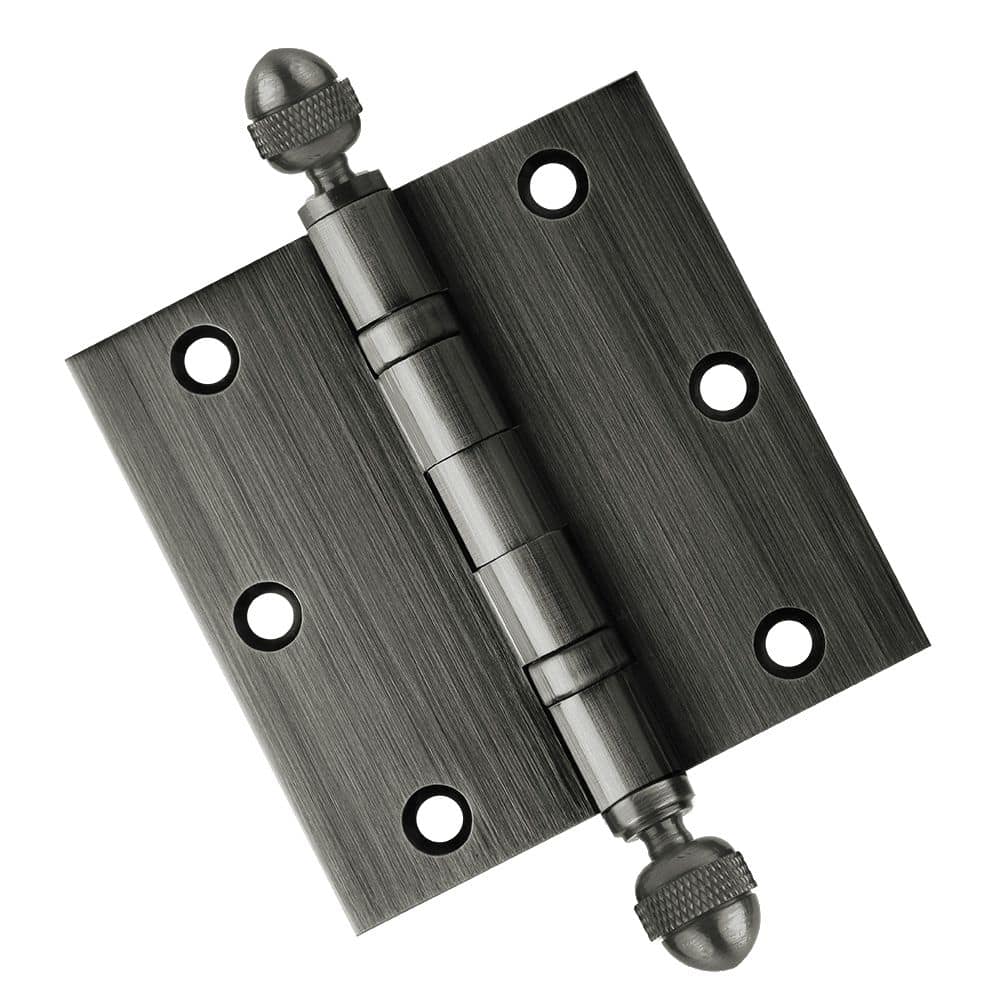 Door Hinge 3.5 x 3.5 Solid Brass Ball Bearing – Pewter (US17A)