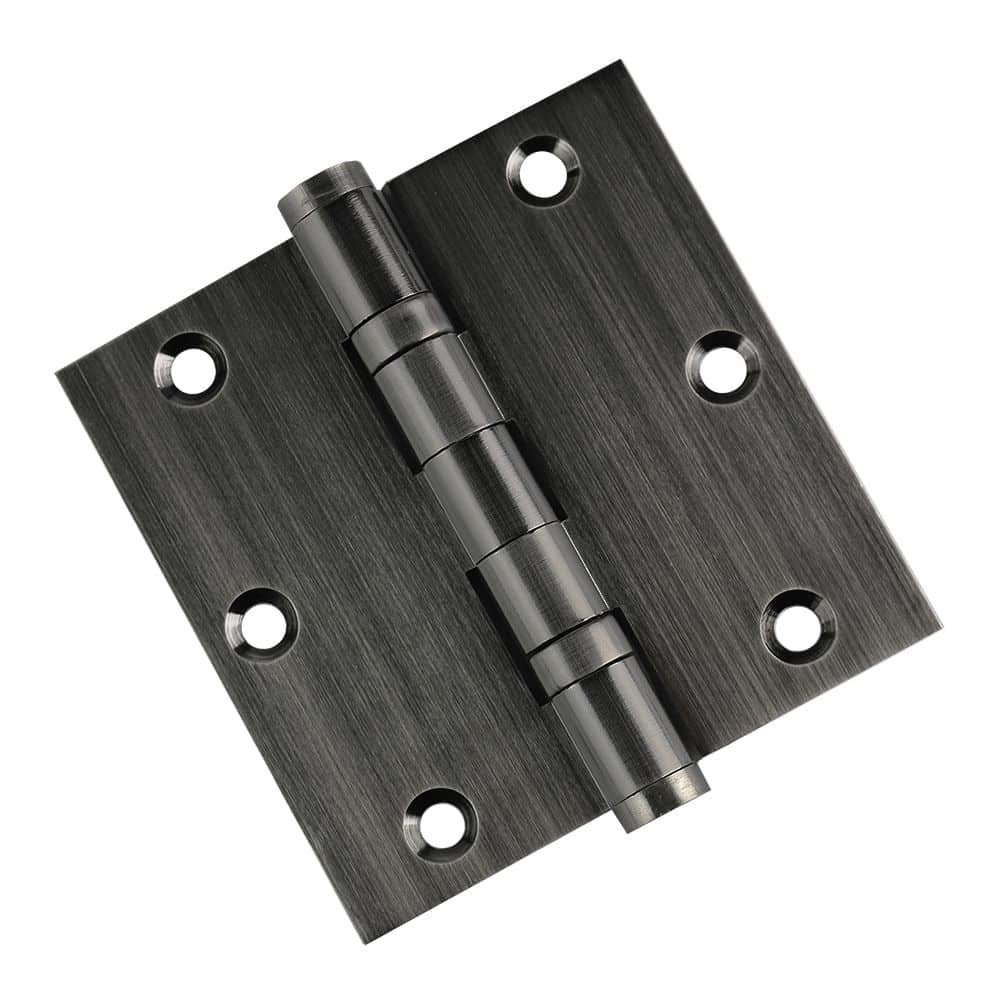 Door Hinge 3.5 x 3.5 Solid Brass Ball Bearing – Pewter (US17A)