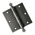 Door Hinge 3.5 x 3.5 Solid Brass Ball Bearing – Pewter (US17A)