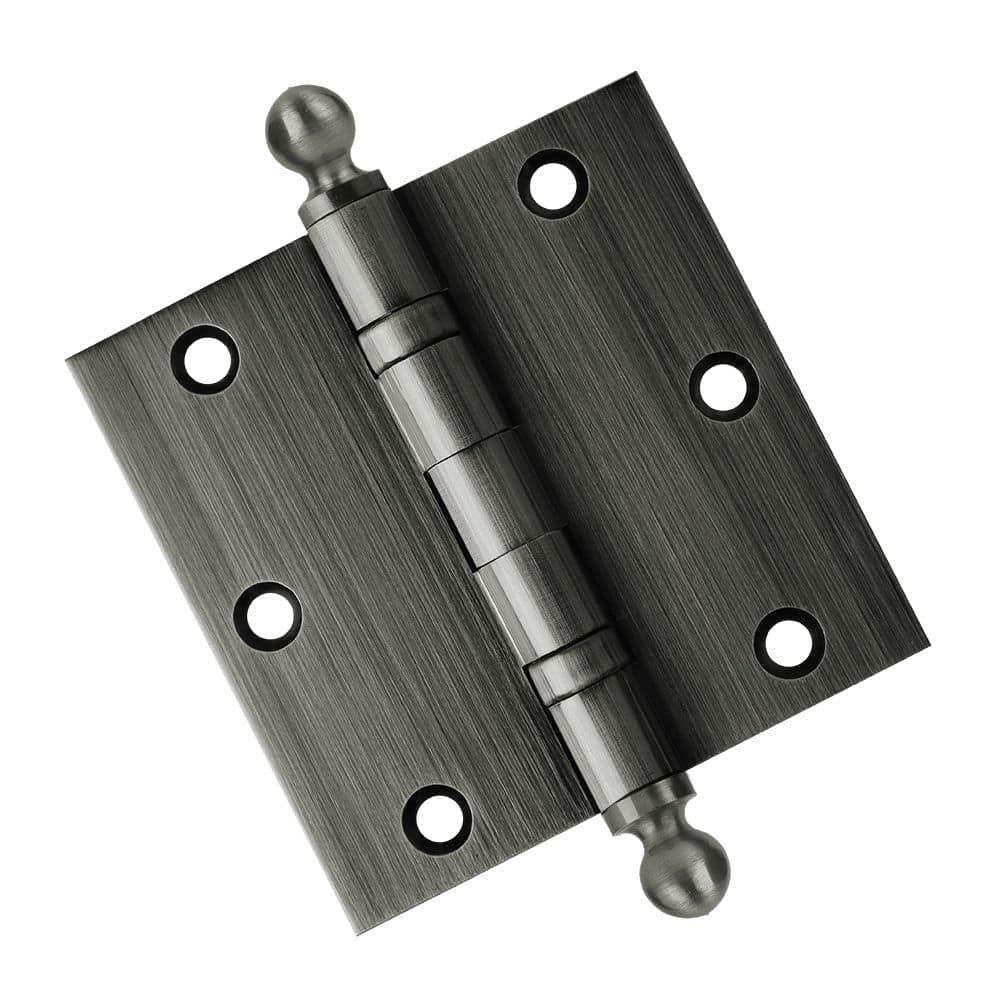 Door Hinge 3.5 x 3.5 Solid Brass Ball Bearing – Pewter (US17A)