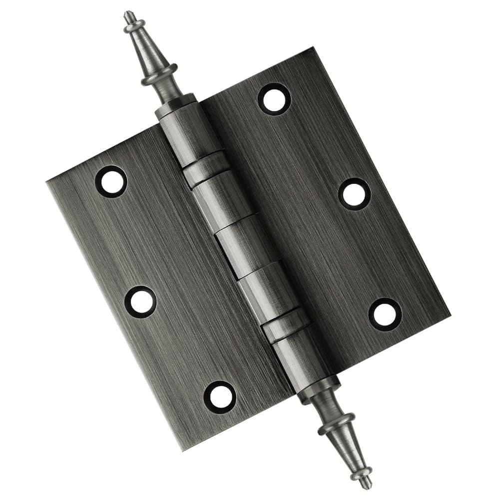Door Hinge 3.5 x 3.5 Solid Brass Ball Bearing – Pewter (US17A)